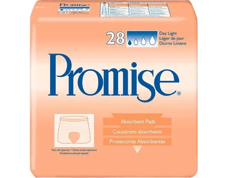Essity - Promise Day Light - 62550 - Incontinence Liner Promise Day Light 15 Inch Length Moderate Absorbency Fluff / Polymer Core One Size Fits Most