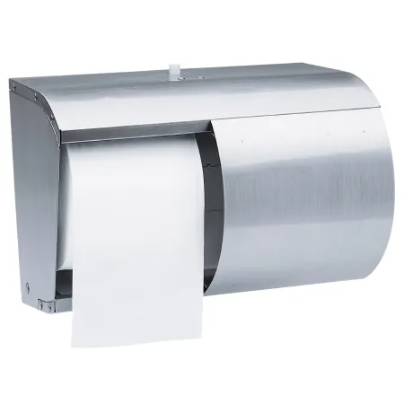 Kimberly Clark - K-C PROFESSIONAL - 09606 - Toilet Tissue Dispenser K-c Professional Silver Stainless Steel Manual Pull Double Roll Wall Mount
