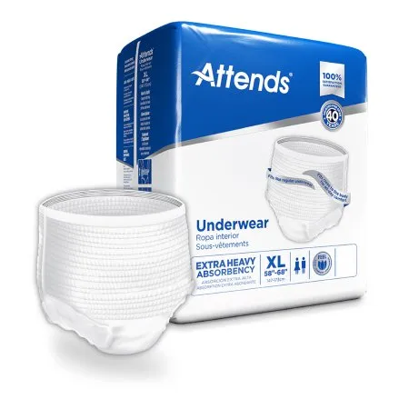 Attends Healthcare Products - Attends - APV40100 -  Unisex Adult Absorbent Underwear  Pull On with Tear Away Seams X Large Disposable Heavy Absorbency
