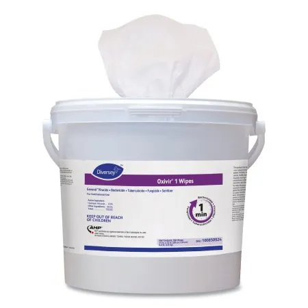 Lagasse - Diversey Oxivir 1 - DVO100850924 -   Surface Disinfectant Cleaner Premoistened Peroxide Based Manual Pull Wipe 160 Count Pail Scented NonSterile