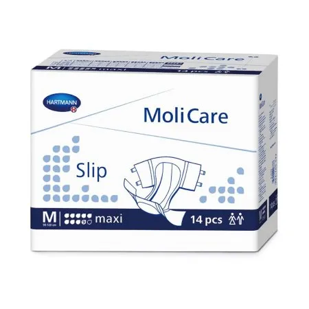 Medline - PHT165532 - Industries MoliCare Slip Maxi Brief, Medium 27" 47" (69 119 cm) waist size, heavy absorbency, plastic outer material.