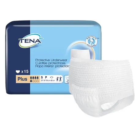 Essity Health & Medical Solutions - 72631 - Essity TENA ProSkin Plus Protective Unisex Adult Absorbent Underwear TENA ProSkin Plus Protective Pull On with Tear Away Seams Small Disposable Moderate Absorbency