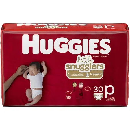 Kimberly Clark - Huggies Little Snugglers - 40581 - Unisex Baby Diaper Huggies Little Snugglers Micro Preemie Disposable Moderate Absorbency