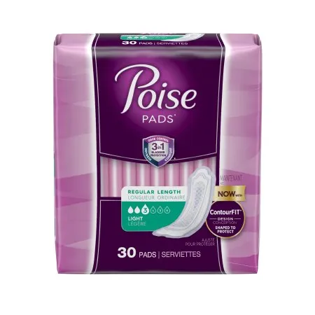 Kimberly Clark - 48534 - Poise Ultra ThinBladder Control Pad Poise Ultra Thin Light Absorbency Absorb Loc Core One Size Fits Most