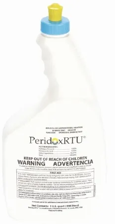 Fisher Scientific - PeridoxRTU - 19084205 - Peridoxrtu Surface Disinfectant Cleaner Peroxide Based Manual Pour Liquid 32 Oz. Bottle Vinegar Scent Sterile