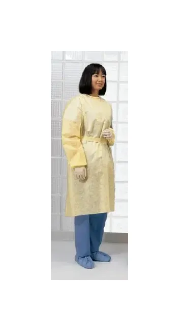 Cardinal - 1101PG - Protective Procedure Gown X Large Yellow NonSterile Not Rated Disposable