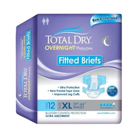 Secure Personal Care Products - Total Dry - SP92510 -  Unisex Adult Incontinence Brief  X Large Disposable Heavy Absorbency