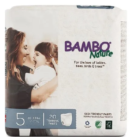 Abena - From: 310178 To: 310179 - North America Bambo Nature Training Pants, Size 5, 26 44 lbs.