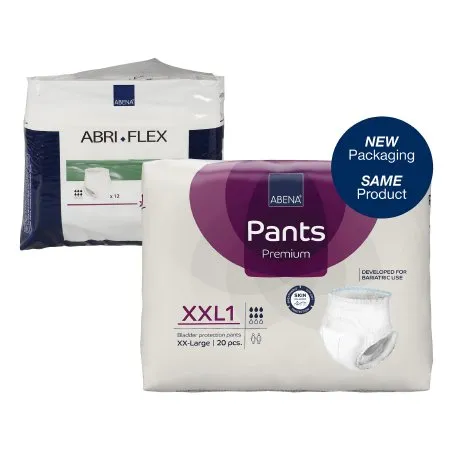 Abena - 300517 - Abri Flex XXL Male Adult Absorbent Underwear Abri Flex XXL Pull On with Tear Away Seams 2X Large Disposable Moderate Absorbency