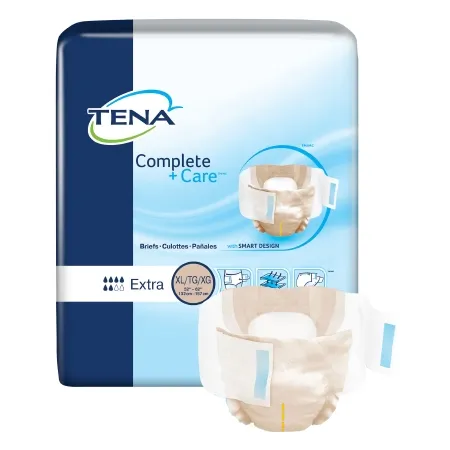 Essity - TENA Complete + Care - 69981 -  Unisex Adult Incontinence Brief  X Large Disposable Moderate Absorbency
