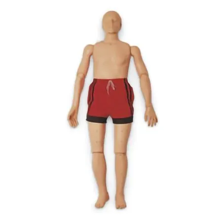 Nasco - Simulaids - 149-1326 - Water Rescue Manikin Simulaids Male Adult 52 lbs. - Empty / 105 lbs. - Water Weight Plastic