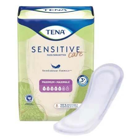Essity Health & Medical Solutions - TENA Intimates Maximum - 54267 - Essity  Bladder Control Pad  13 Inch Length Heavy Absorbency Dry Fast Core One Size Fits Most