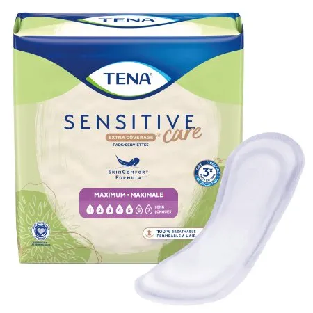 Essity Health & Medical Solutions - TENA Intimates Maximum Long - 54268 - Essity  Bladder Control Pad  15 Inch Length Heavy Absorbency Dry Fast Core One Size Fits Most