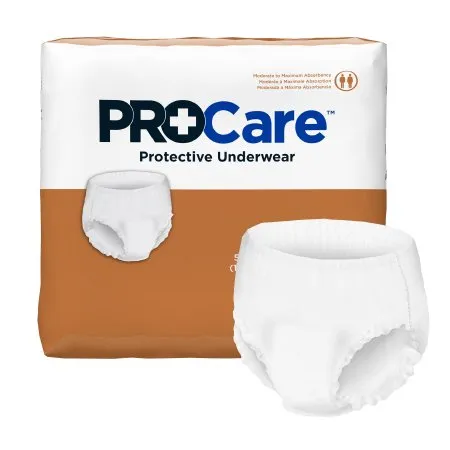 First Quality - ProCare - CRU-514 -  Unisex Adult Absorbent Underwear  Pull On with Tear Away Seams X Large Disposable Moderate Absorbency