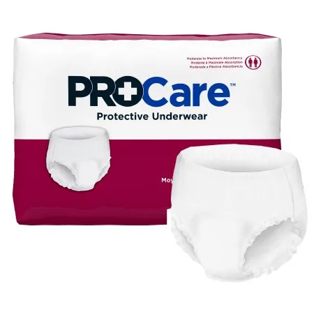 First Quality - ProCare - CRU-512 -  Unisex Adult Absorbent Underwear  Pull On with Tear Away Seams Medium Disposable Moderate Absorbency