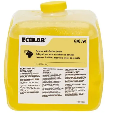 Ecolab - Ecolab Peroxide Multi-Surface - 6100791 - Ecolab Peroxide Multi-Surface Surface Disinfectant Cleaner Peroxide Based Manual Pour Liquid 2 Liter Jug Scented NonSterile
