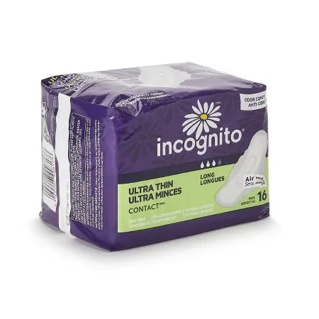 First Quality - Incognito - 10003888 -  Feminine Pad  Ultra Thin with Wings Super Absorbency
