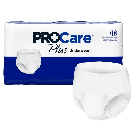 First Quality - ProCare Plus - CRP-513 -  Unisex Adult Absorbent Underwear  Pull On with Tear Away Seams Large Disposable Moderate Absorbency