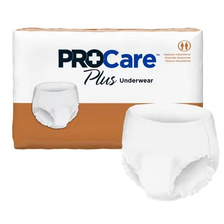 First Quality - ProCare Plus - CRP-514 -  Unisex Adult Absorbent Underwear  Pull On with Tear Away Seams X Large Disposable Moderate Absorbency