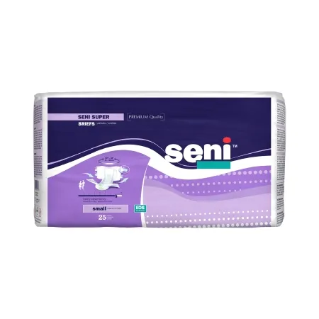 TZMO - Seni Super - S-SM25-BS1 - Unisex Adult Incontinence Brief Seni Super Small Disposable Heavy Absorbency