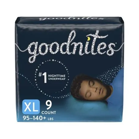 Kimberly Clark - Goodnites - 53381 -  Male Youth Absorbent Underwear GoodNites Pull On with Tear Away Seams Size 6 / X Large Disposable Heavy Absorbency