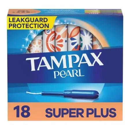 Procter & Gamble - Tampax Pearl - 07301047905 - Tampon Tampax Pearl Super Plus Absorbency Plastic Applicator Individually Wrapped