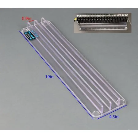 Poltex - SMPSTABHAM2 - Sample Tube Strip Tray Stabilizer 2 Slot  Clear For use with Hamilton Machine