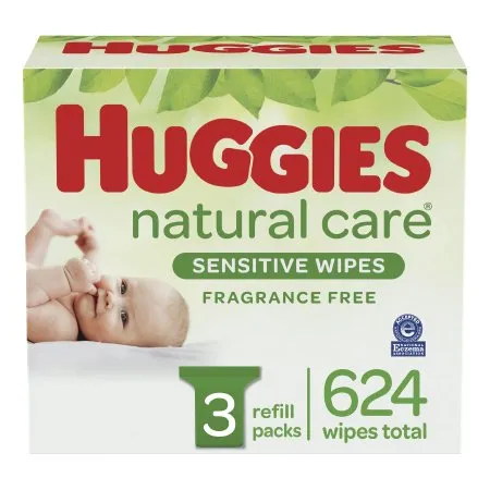 Kimberly Clark - Huggies Natural Care - 53613 - Baby Wipe Huggies Natural Care Soft Pack Unscented 624 Count