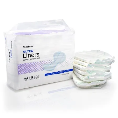 McKesson - LINERHV-34 - Ultra Incontinence Liner Ultra 27 1/5 Inch Length Heavy Absorbency Polymer Core One Size Fits Most