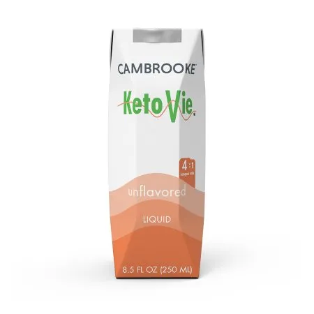 Cambrooke Foods - 50306 - KetoVie 4:1 Ready To Drink Nutrionally Complete Ketogenic Formula 8.5 oz, Unflavored