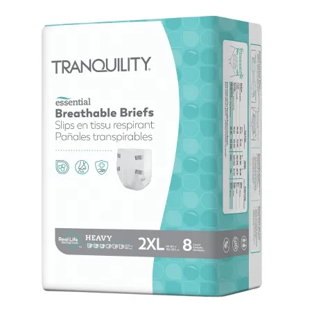 PBE - Principle Business Enterprises - 2748 - Principle Business Ent Tranquility Essential Breathable Briefs Heavy, 2XL/Bariatric, 60" 80", 250+ lbs