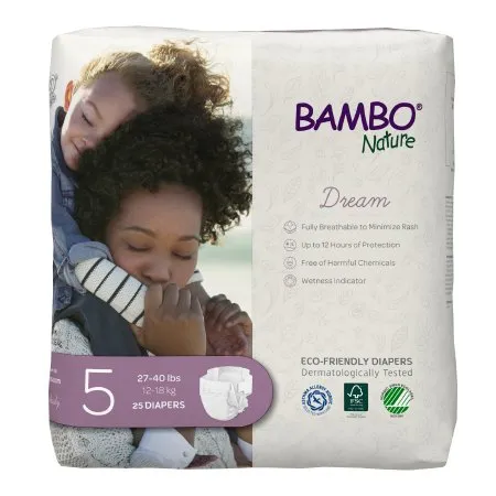Abena North America - Bambo Nature - 1000016927 - Diaper, Baby Bambo Nature Sz5 (25/bg 6bg/cs)