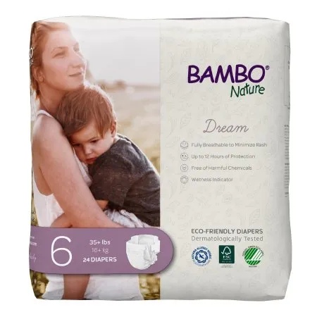 Abena North America - Bambo Nature - 1000016928 - Diaper, Baby Bambo Nature Sz6 (24/bg 6bg/cs)