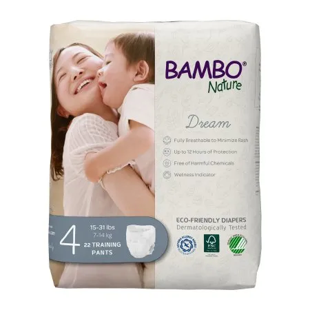 Abena North America - Bambo Nature Dream - 1000016929 - Pants, Training Bambo Nature Sz4 (22/bg 5bg/cs)