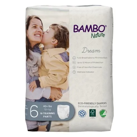 Abena North America - Bambo Nature Dream - 1000016931 - Pants, Training Bambo Nature Sz6 (19/bg 5bg/cs)