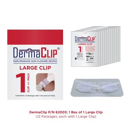 DermaClip US - 62003 - Non-invasive Skin Closure Dermaclip 1 Inch X 21mm Clear