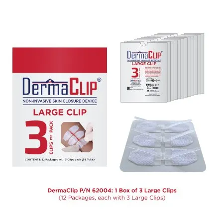 DermaClip US - 62004 - Non-invasive Skin Closure Dermaclip 3 Inch X 21 Mm Clear
