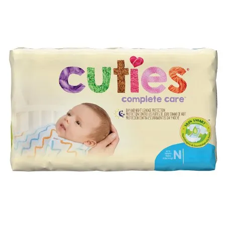 First Quality - Cuties - CDB000 -  Unisex Baby Diaper  Newborn Disposable Heavy Absorbency