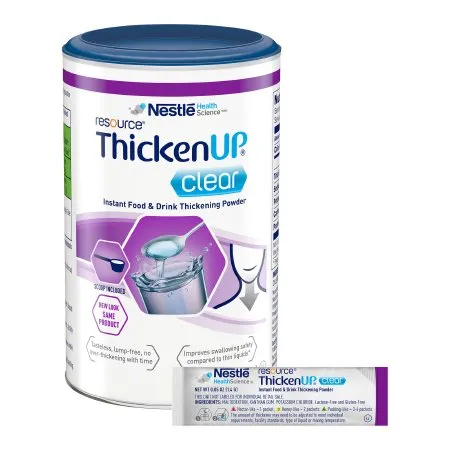 Nestle Healthcare Nutrition - Resource Thickenup Clear - 12498403 - Nestle  Food and Beverage Thickener  4.4 oz. Canister Unflavored Powder IDDSI Level 0 Thin