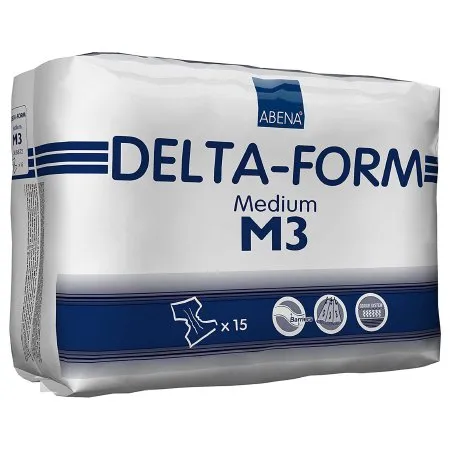 Abena - 308872 - Delta Form Unisex Adult Incontinence Brief Delta Form Medium Disposable Heavy Absorbency