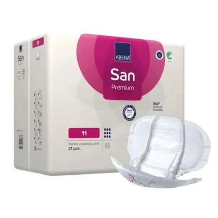 Abena - 1000021313 - San Premium Incontinence Liner San Premium 14.5 X 28.7 Inch Heavy Absorbency Fluff / Polymer Core Size 11