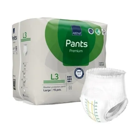 Abena - 1000021327 - Premium Pants L3 Unisex Adult Absorbent Underwear Premium Pants L3 Pull On with Tear Away Seams Large Disposable Moderate Absorbency