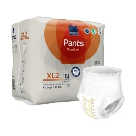 Abena - 1000021329 - Premium Pants XL2 Unisex Adult Absorbent Underwear Premium Pants XL2 Pull On with Tear Away Seams X Large Disposable Moderate Absorbency