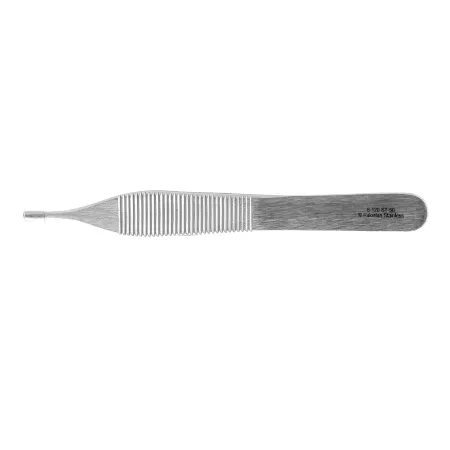 Miltex Instrument (Sterile Dis) - Miltex - 6-120-ST-25 - Tissue Forceps Miltex Adson 4-3/4 Inch Length Floor Grade Pakistan Stainless Steel Sterile NonLocking Thumb Handle Straight Delicate  1 X 2 Teeth