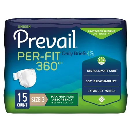 First Quality - PFNG-014/1 - Prevail Per Fit 360 Incontinence Briefs, Maximum Plus Absorbency, Size 3/ X Large 58" 70" REPLACES: FQPFNG014