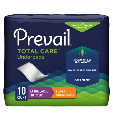 First Quality - UPS-120/1 - Prevail Incontinence Underpads, Super Absorbent, 30" X 30" REPLACES: FQUPS120