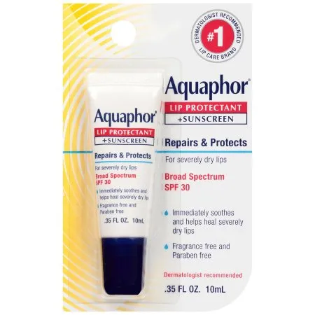 Beiersdorf - Aquaphor Lip Protectant + Sunscreen - 07214001011 - Lip Balm Aquaphor Lip Protectant + Sunscreen .35 Oz. Tube