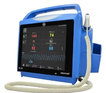 GE Healthcare - Carescpe VC150 - 2068581-001-79557 - Vital Signs Monitor Carescpe Vc150 Spot / Monitor Nibp, Pusle Rate, Spo2, Thermoeter Ac Power