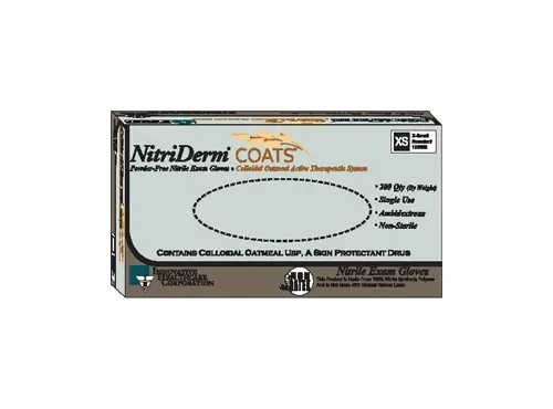 Innovative Healthcare - 125352 - Gloves, X-Large, Exam, Nitrile, Non-Sterile, PF, Colloidal Oatmeal, Therapeutic, 200/bx, 10 bx/cs