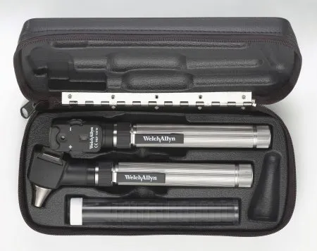 Welch Allyn - From: 92820 To: 92821 - PocketScope Set Includes Ophthalmoscope, Otoscope/ Throat Illuminator, AA Alkaline Battery Handles, Hard Case, No Charger